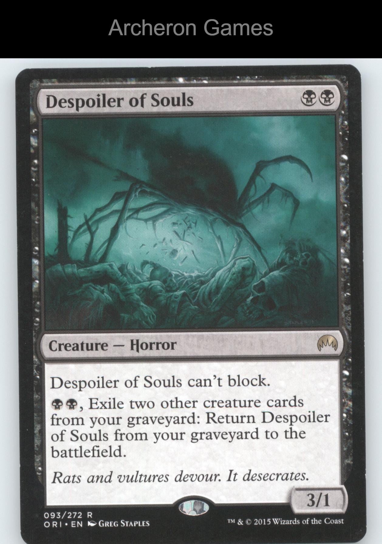 Despoiler of Souls 93 R MTG Card Magic Origins