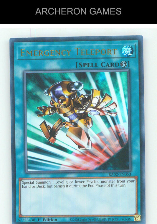 Emergency Teleport (UR) UR YUGIOH Card 1st Edition
