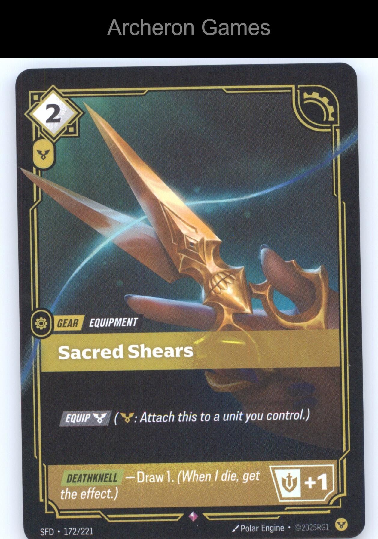 Sacred Shears SFD 172/221 R  Card Spiritforged