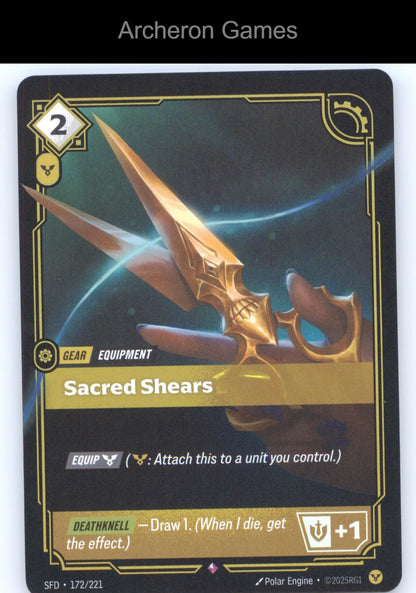 Sacred Shears SFD 172/221 R  Card Spiritforged