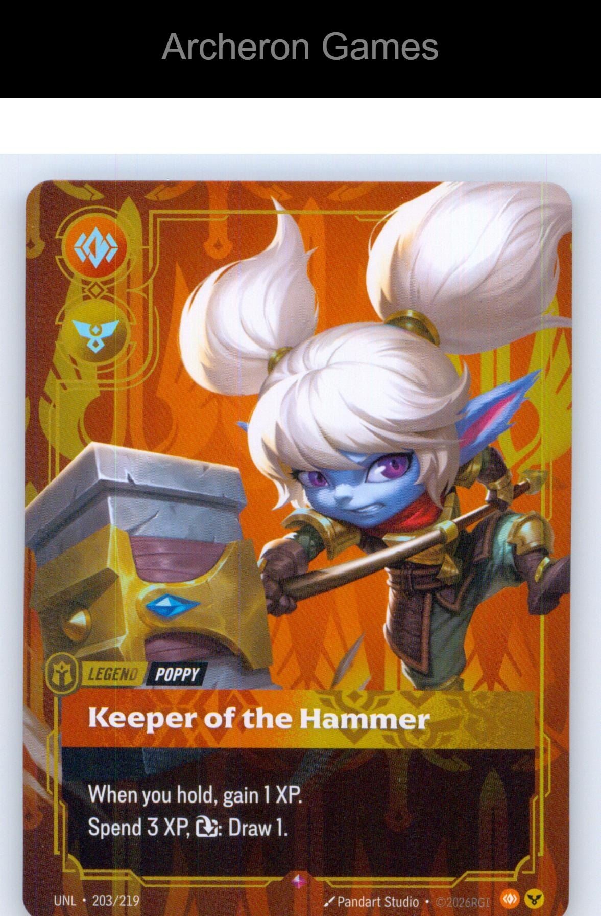 Poppy - Keeper of the Hammer UNL 203/219 R Unleashed Riftbound Card
