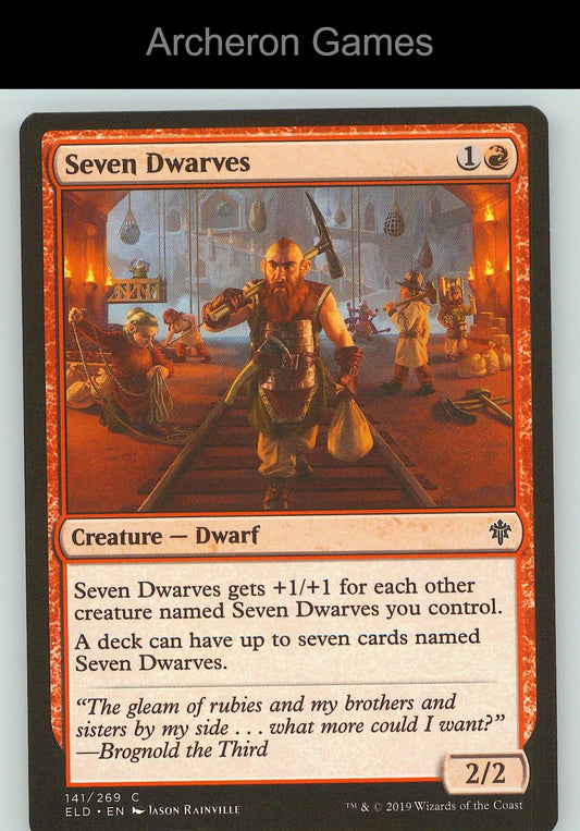 Seven Dwarves ELD 141 C MTG Card NM/EX+