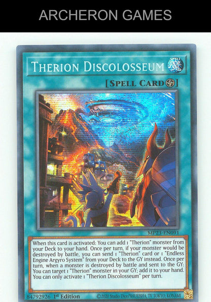 Therion Discolosseum SEC YUGIOH Card