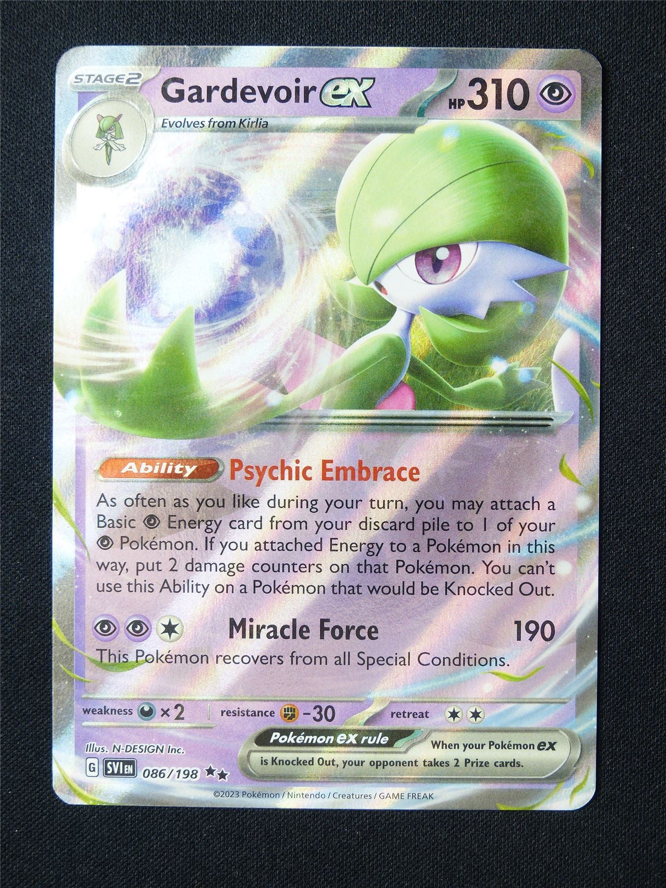 Gardevoir EX 086/198 Holo - Pokemon Card #622