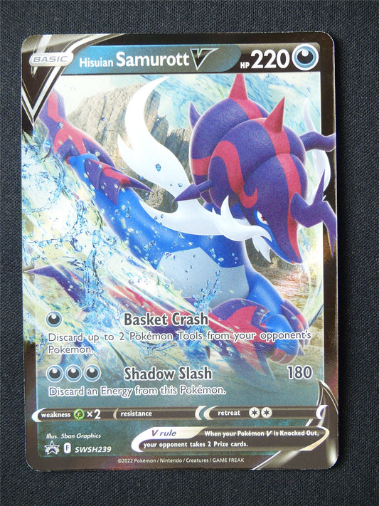 Hisuian Samurott V SWSH239 Promo Holo - Pokemon Card #63B