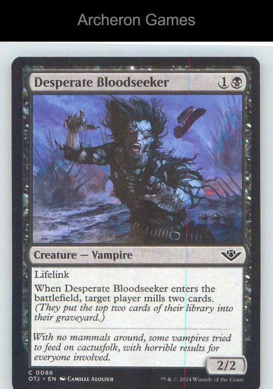 Desperate Bloodseeker OTJ 86 C MTG Card NM/EX+