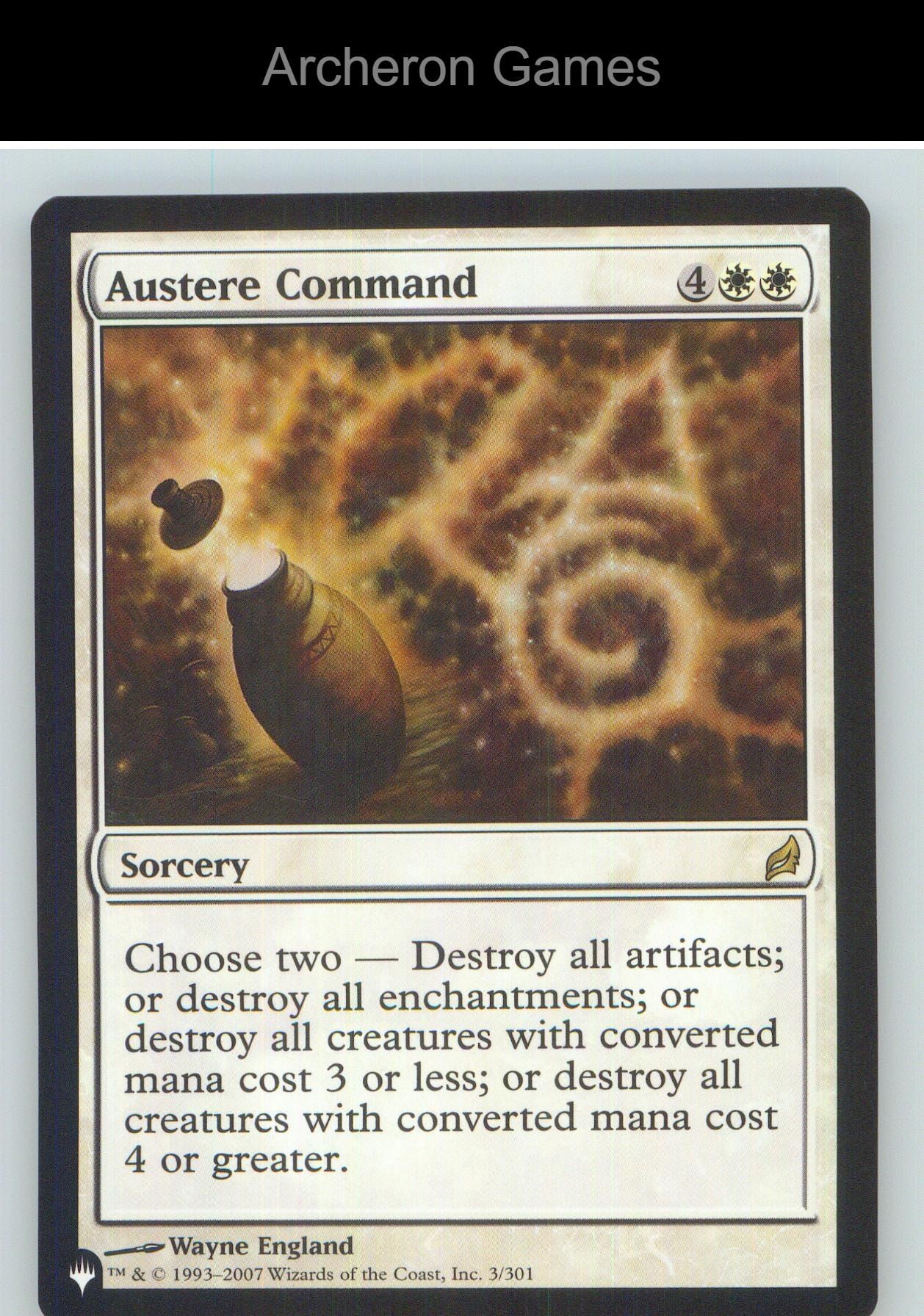 Austere Command (LRW) PLST 3/301 R MTG Card NM/EX+