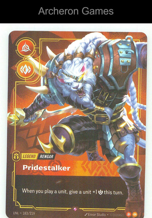 Rengar - Pridestalker UNL 183/219 R Unleashed Riftbound Card