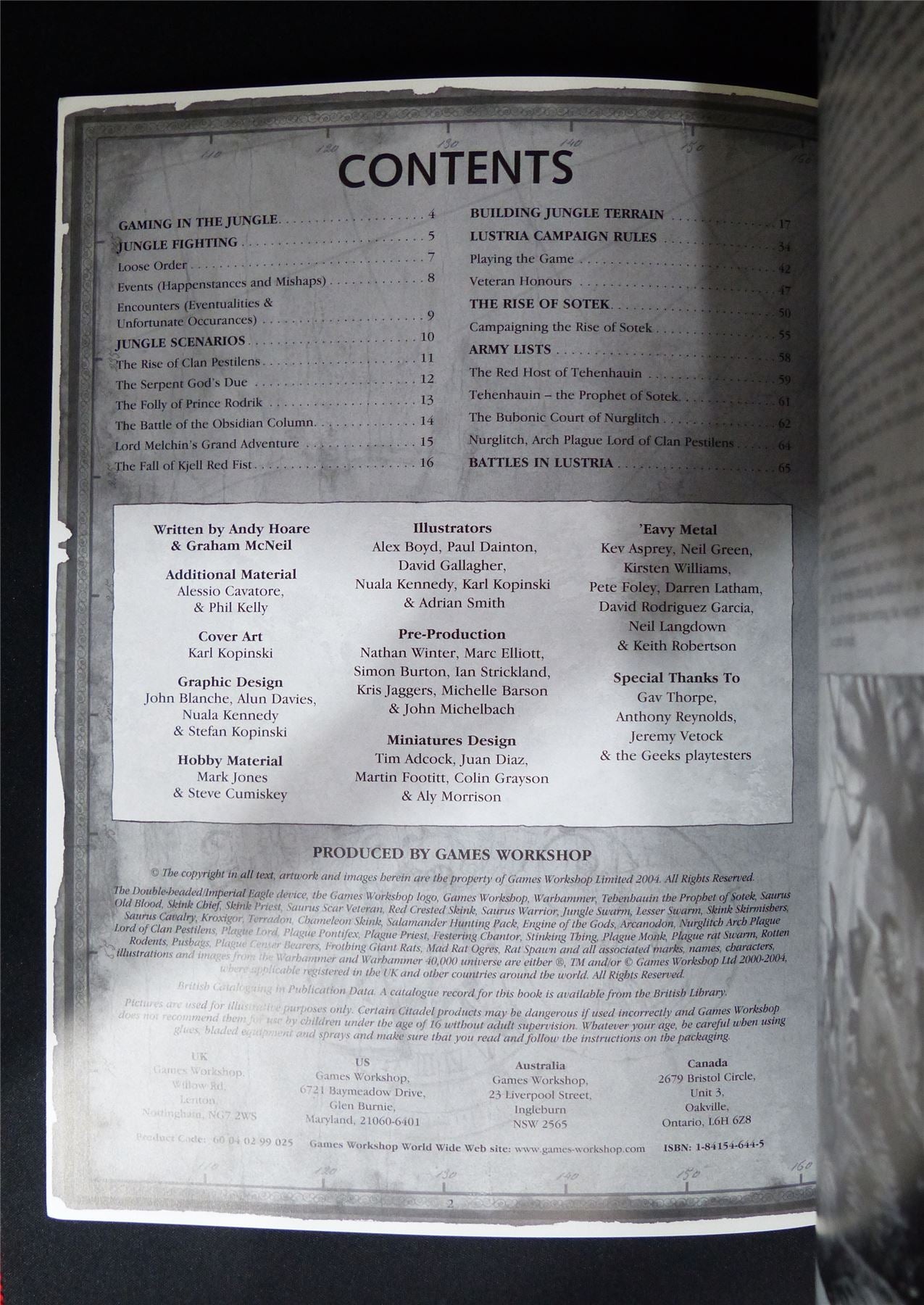 Warhammer Realms: Lustria Softback 2004 - Warhammer Old World #1HR