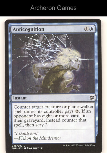 Anticognition 45 C MTG Card Zendikar Rising