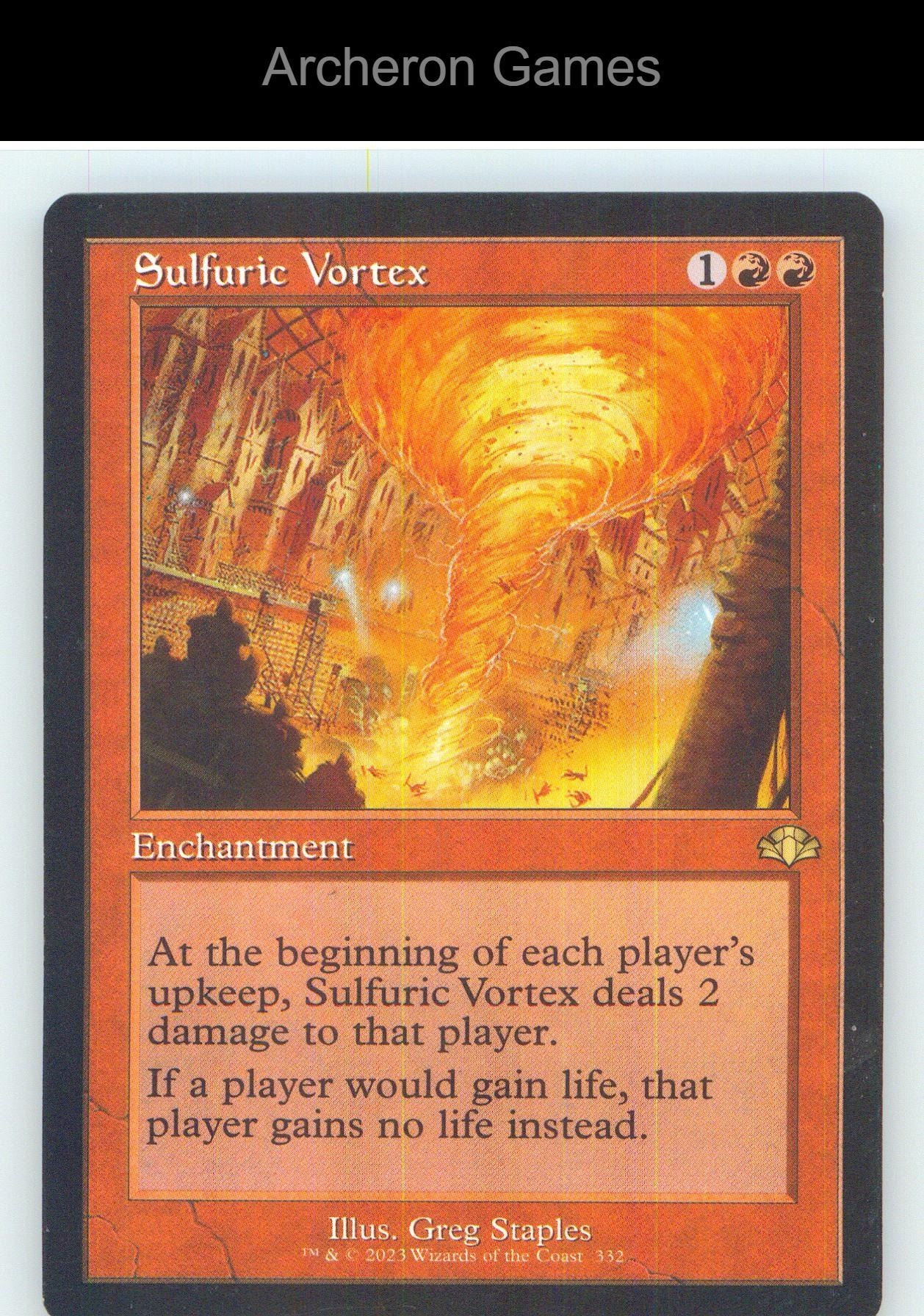 Sulfuric Vortex (Retro Frame) DMR 332 R MTG Card NM/EX+