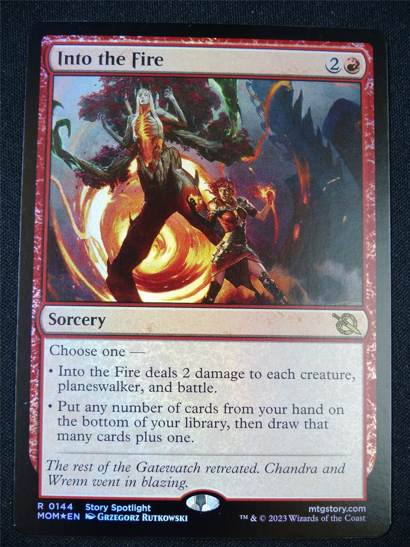 Into the Fire Foil - Mtg Card #3DL