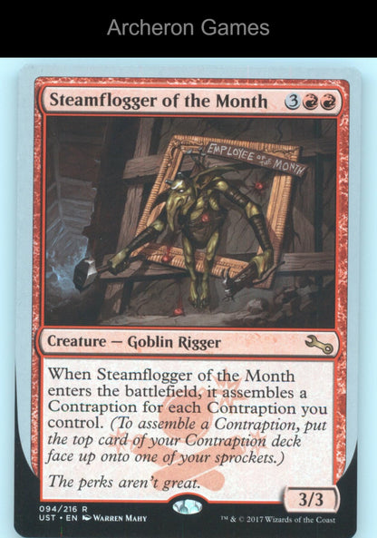 Steamflogger of the Month 94 R MTG Card Unstable