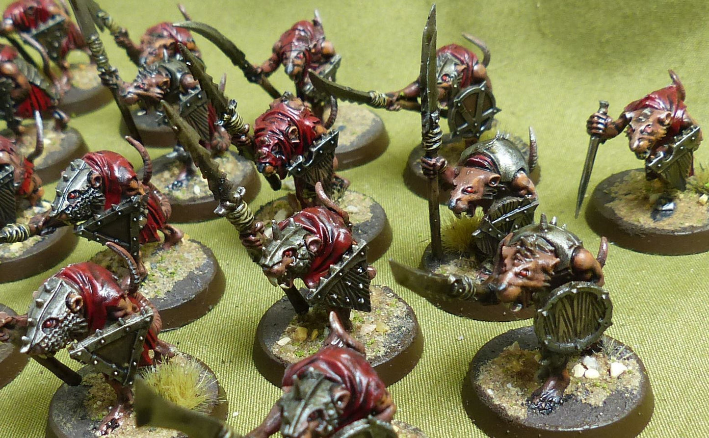Clanrats painted - Skaven - Warhammer AoS #16K