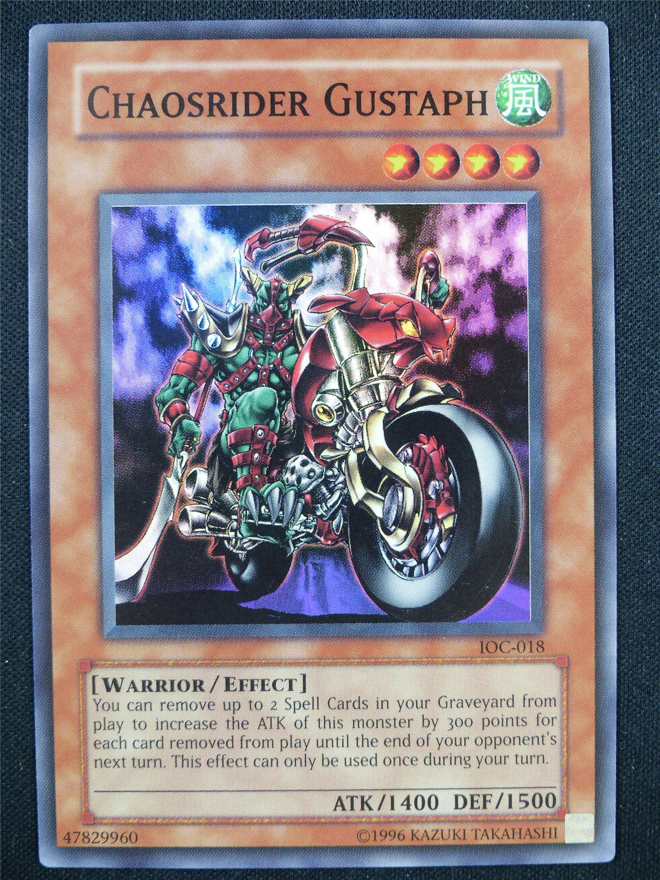 Chaosrider Gustaph IOC Super Rare - Yugioh Card #6U