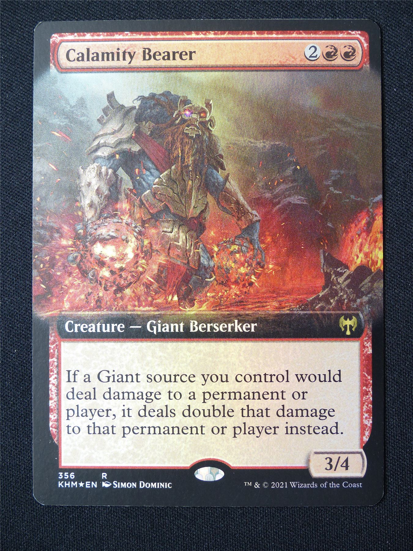 Calamity Bearer Extended Foil - KHM - Mtg Card #4VC