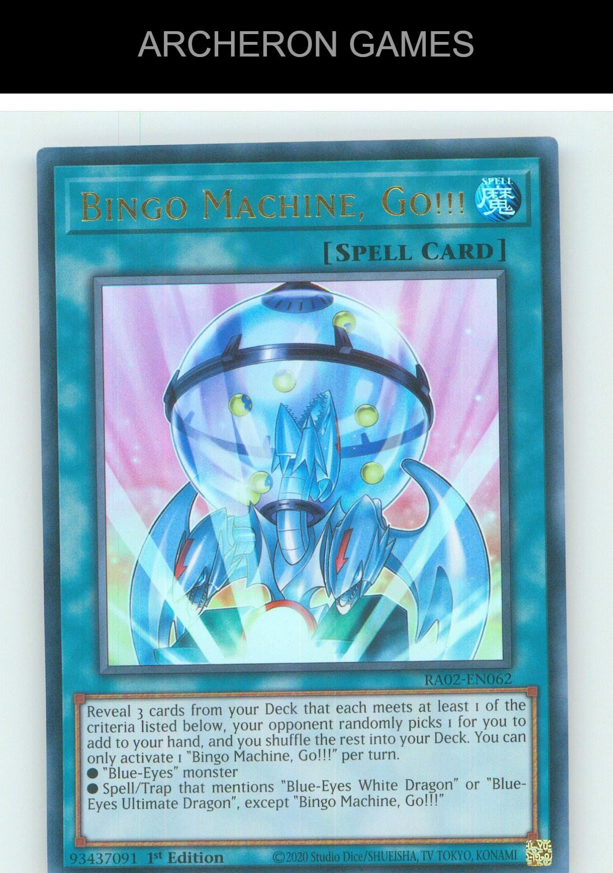 Bingo Machine, Go!!! (UR) UR YUGIOH Card 1st Edition