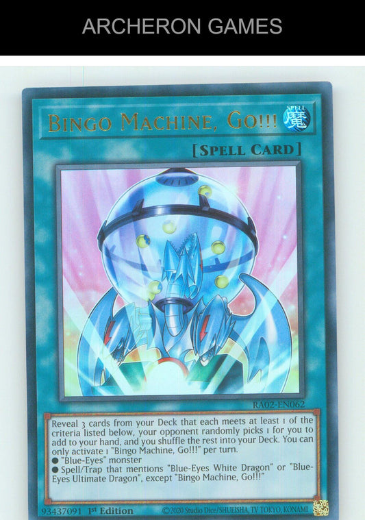 Bingo Machine, Go!!! (UR) UR YUGIOH Card 1st Edition
