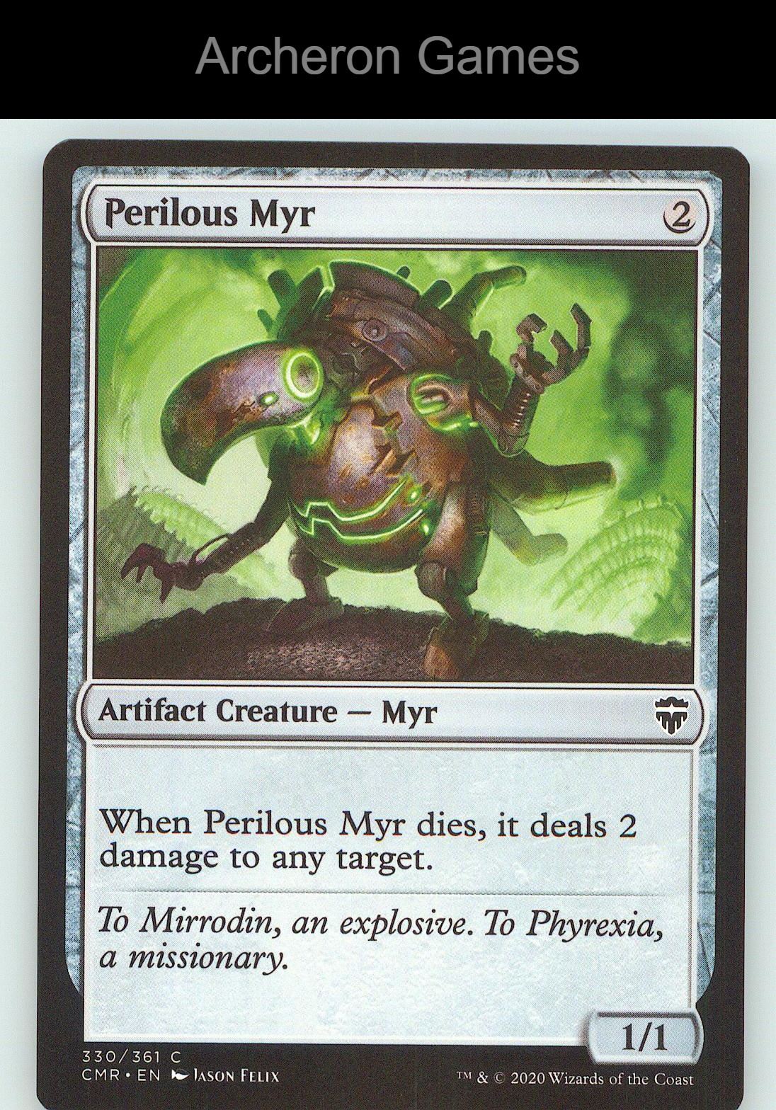Perilous Myr CMR 330 C MTG Card NM/EX+