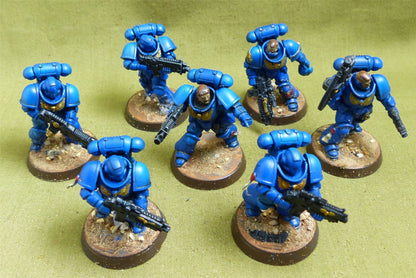 Intercessor Squad set of 7 painted - Space Marines - Warhammer 40K #6UP