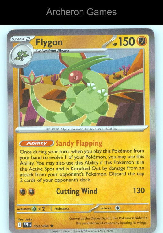 Pokemon Card Flygon PFL 053/094 R Phantasmal Flames Holo