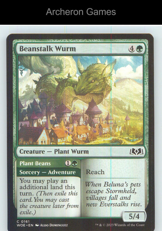 Beanstalk Wurm WOE 161 C MTG Card NM/EX+