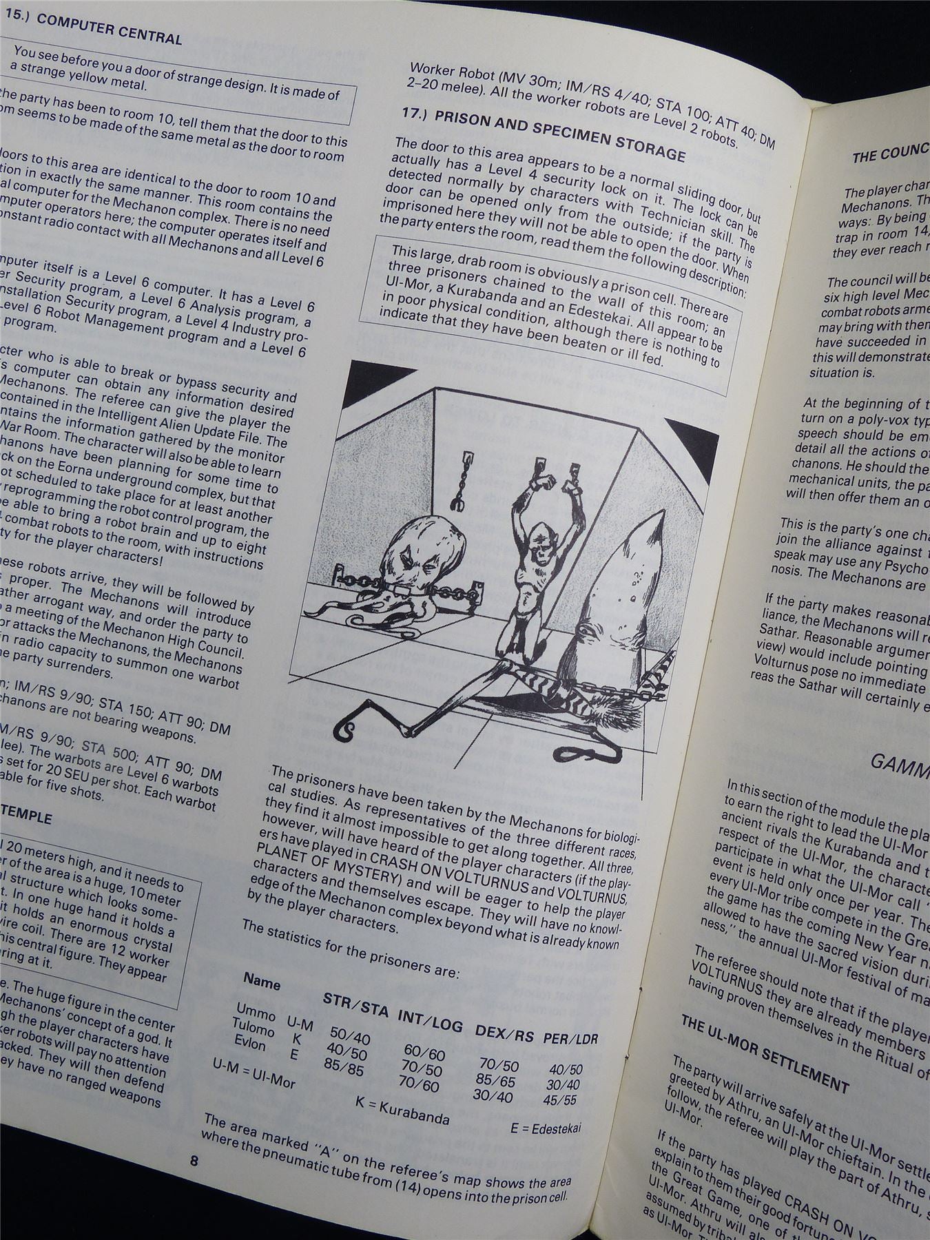 Star Frontiers Adventure Module: Starspawn of Volturnus - Roleplay Booklet #2S0