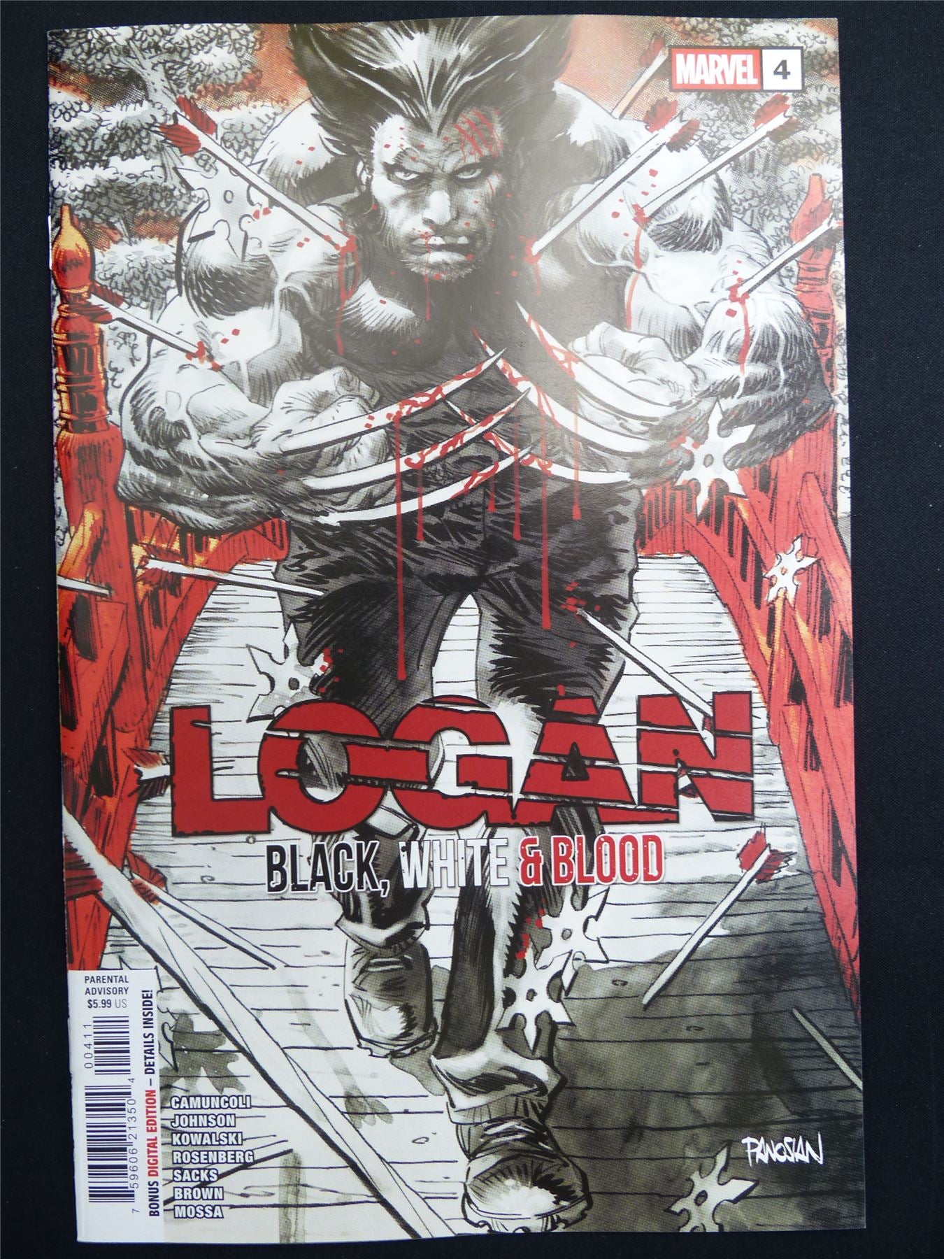 LOGAN: Black White & Blood #4 - Jun 2026 Marvel Comic #44S