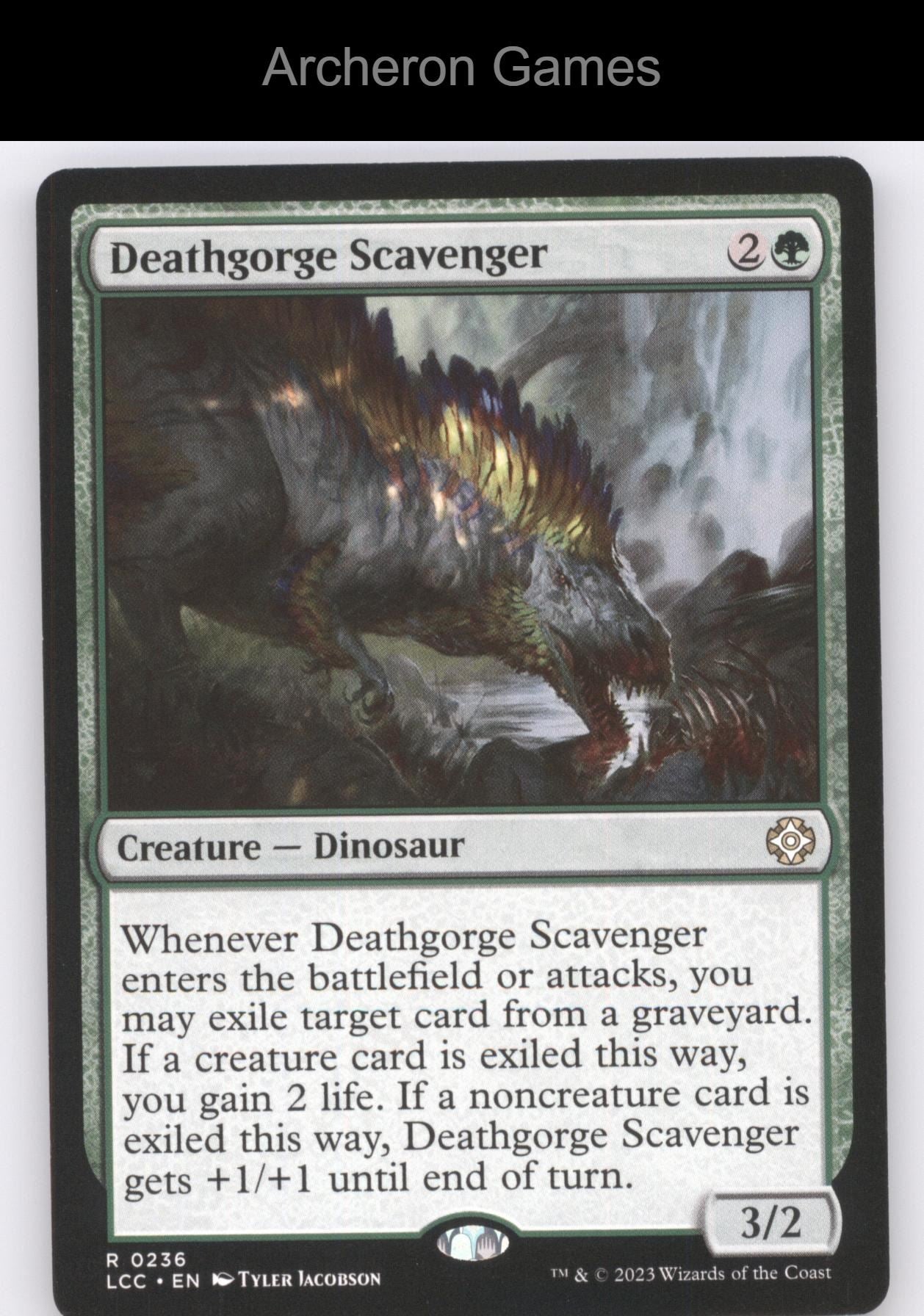 Deathgorge Scavenger 236 R MTG Card Commander: The Lost Caverns of Ixalan