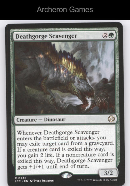 Deathgorge Scavenger 236 R MTG Card Commander: The Lost Caverns of Ixalan