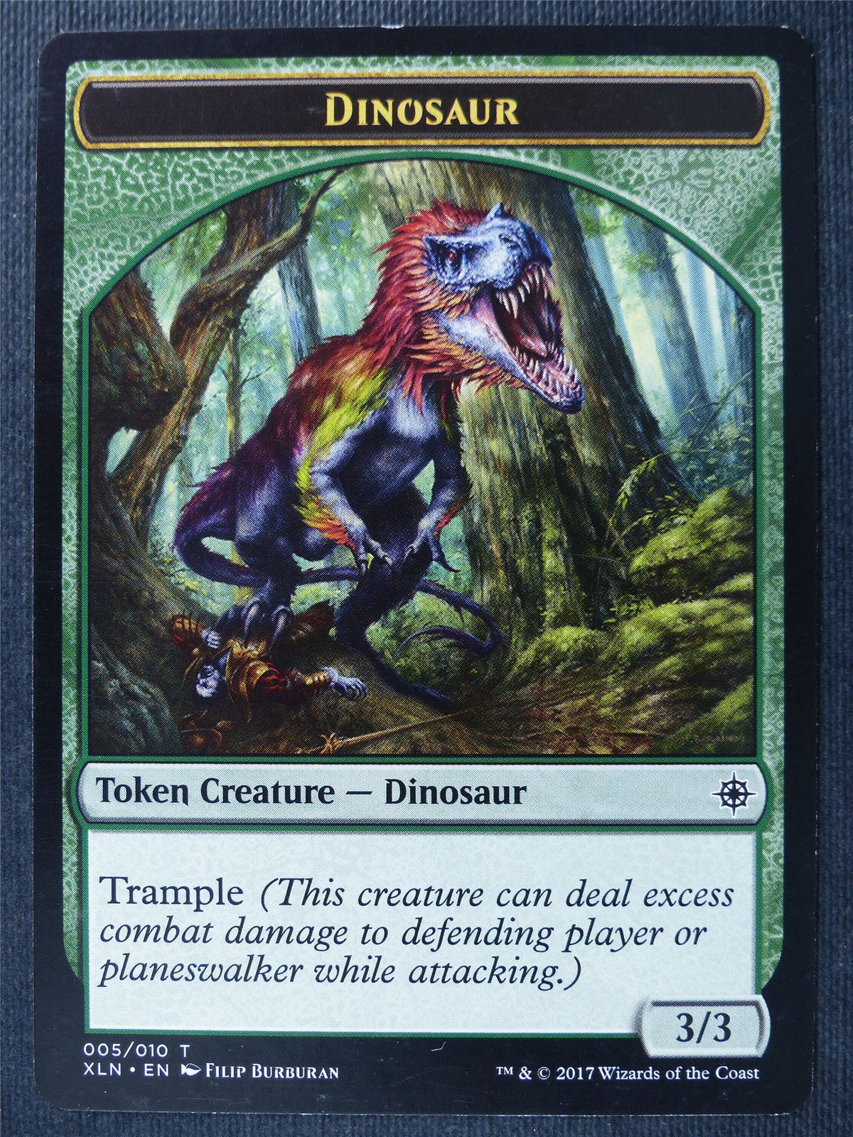 Dinosaur Token - Mtg Card #1W2