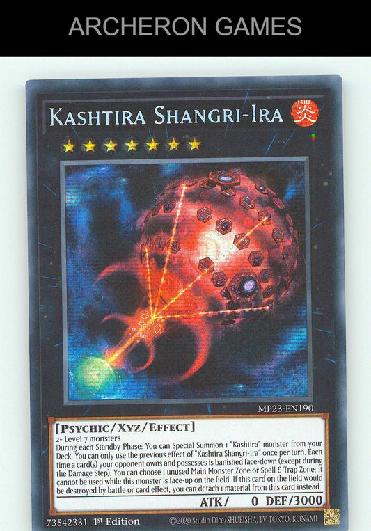 Kashtira Shangri-Ira SEC YUGIOH Card