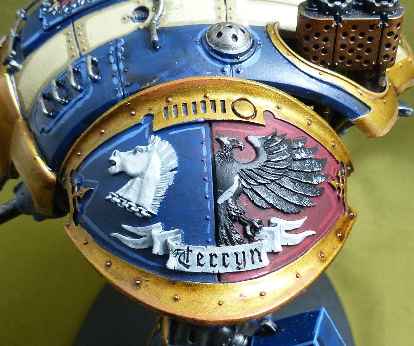 Imperial Knight with Forgeworld Shoulder Pads painted - Warhammer 40K #ZC