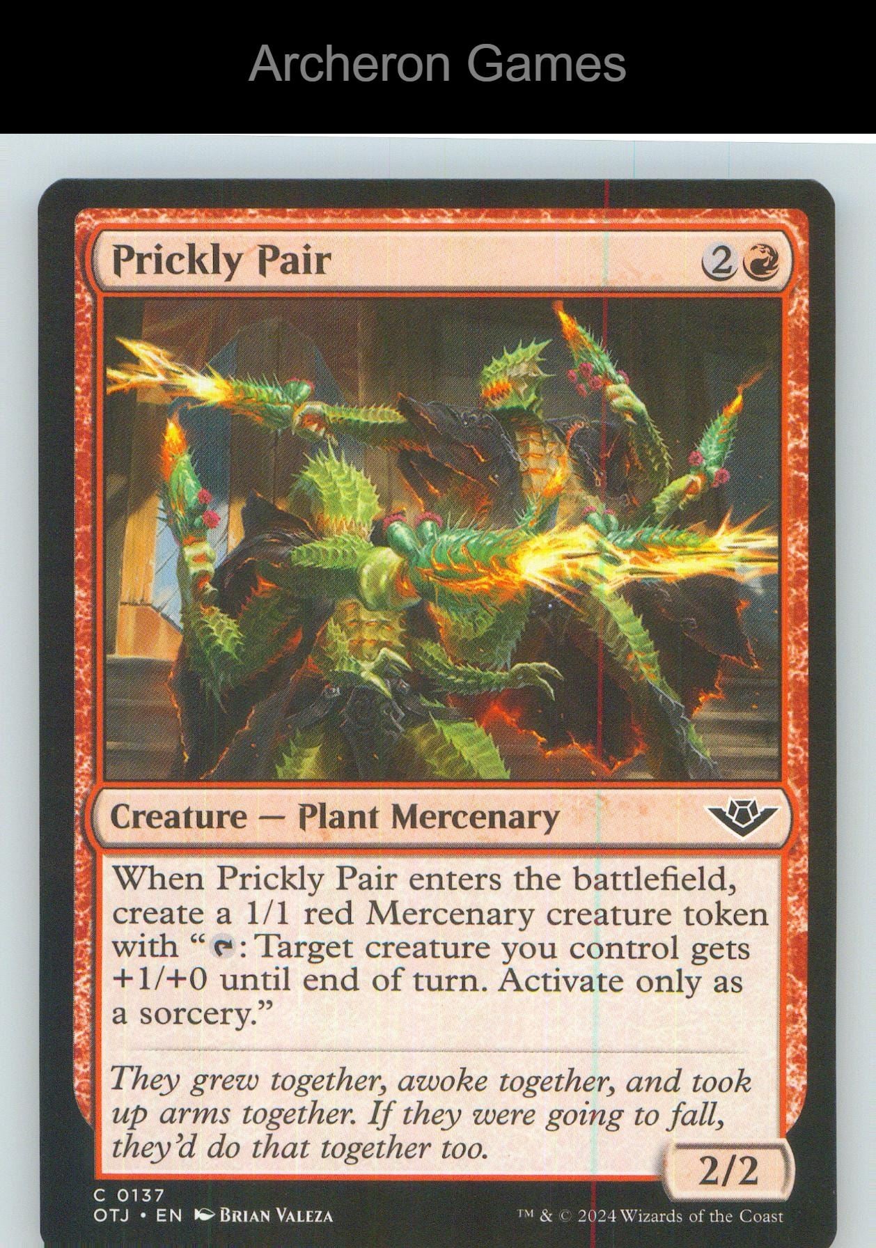 Prickly Pair OTJ 137 C MTG Card NM/EX+