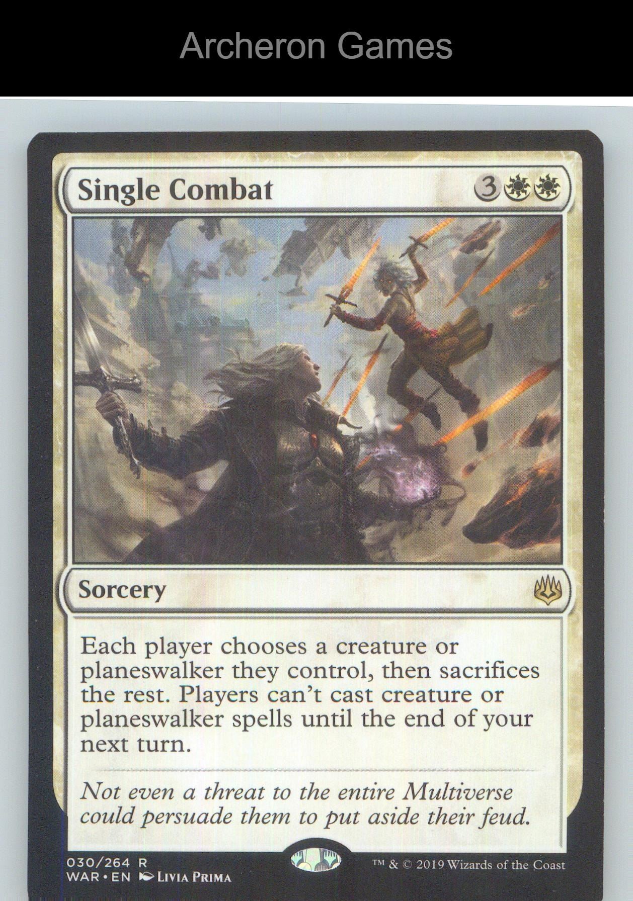 Single Combat WAR 30 R MTG Card NM/EX+