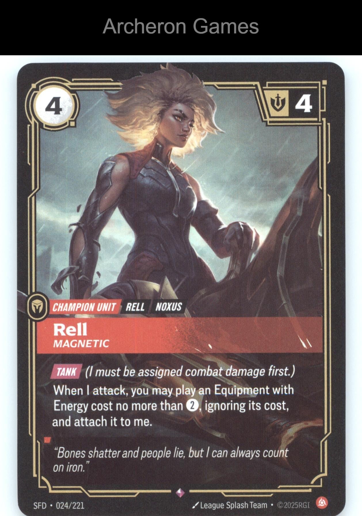Rell - Magnetic SFD 024/221 R  Card Spiritforged