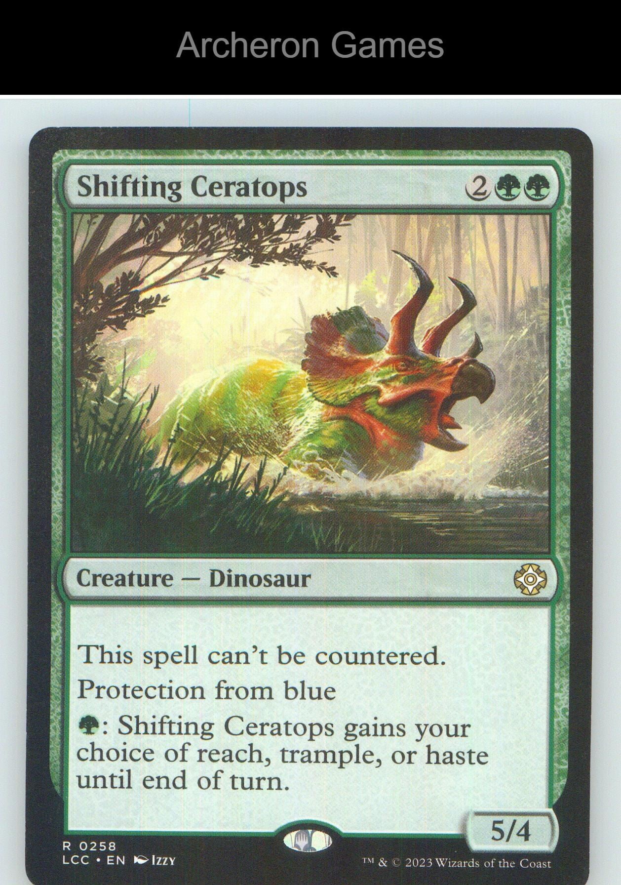 Shifting Ceratops LCC 258 R MTG Card NM/EX+
