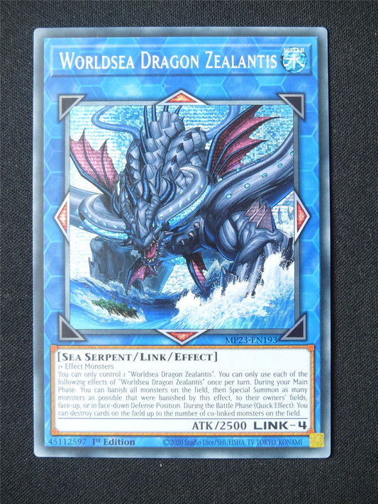 Worldsea Dragon Zealantis MP23 Secret Rare - 1st ed Yugioh Card #2T8