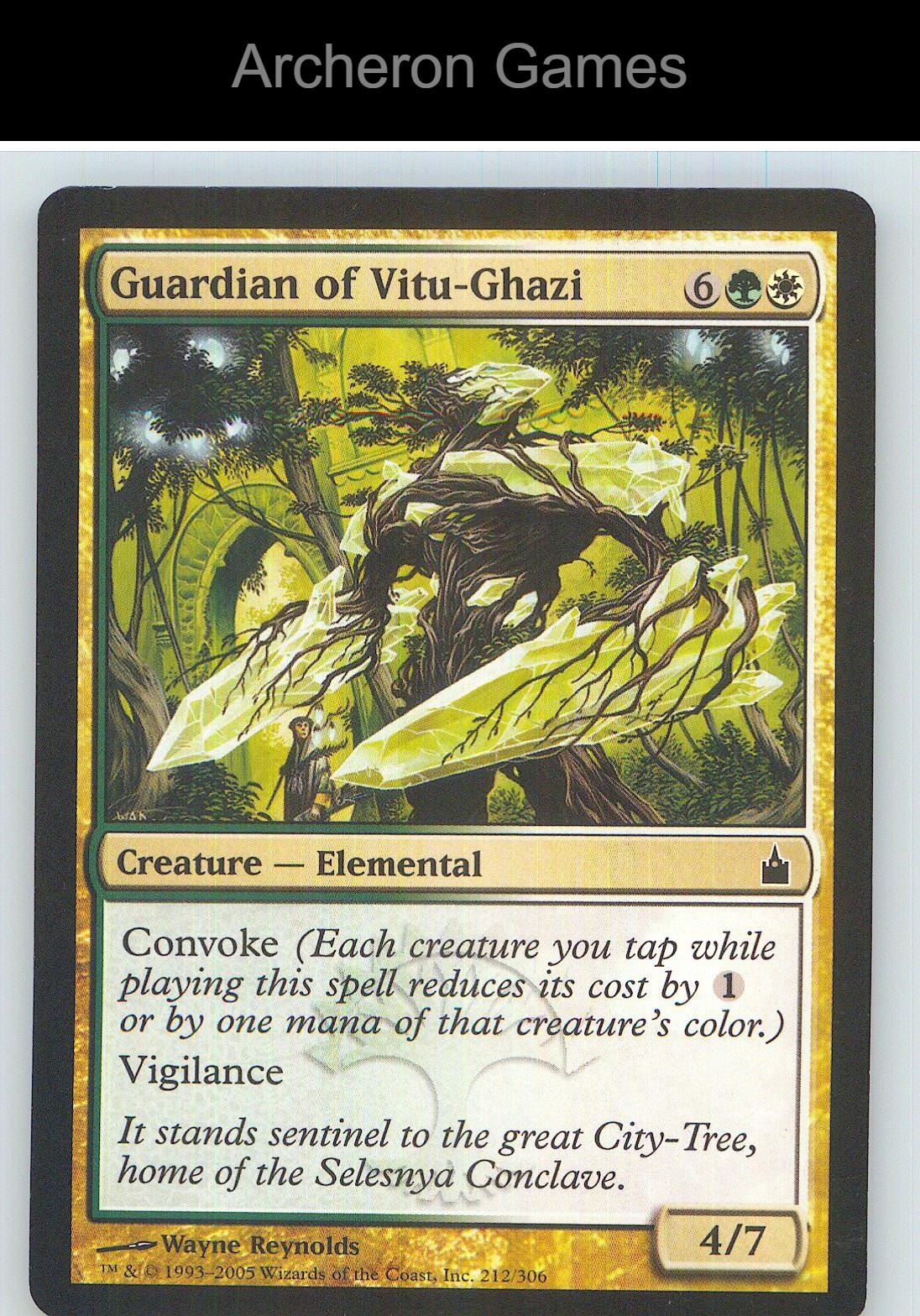 Guardian of Vitu-Ghazi RAV 212 C MTG Card NM/EX+