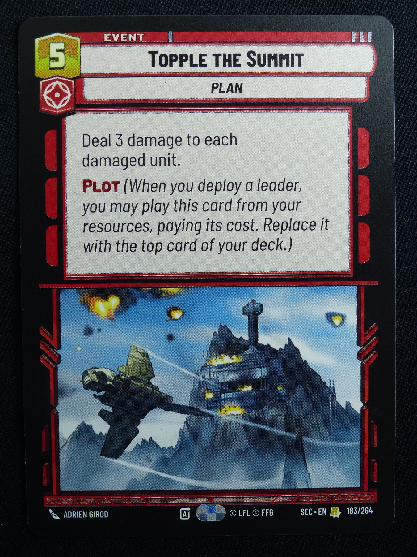 Topple the Summit 183/264 - Star Wars Unlimited Card #A5