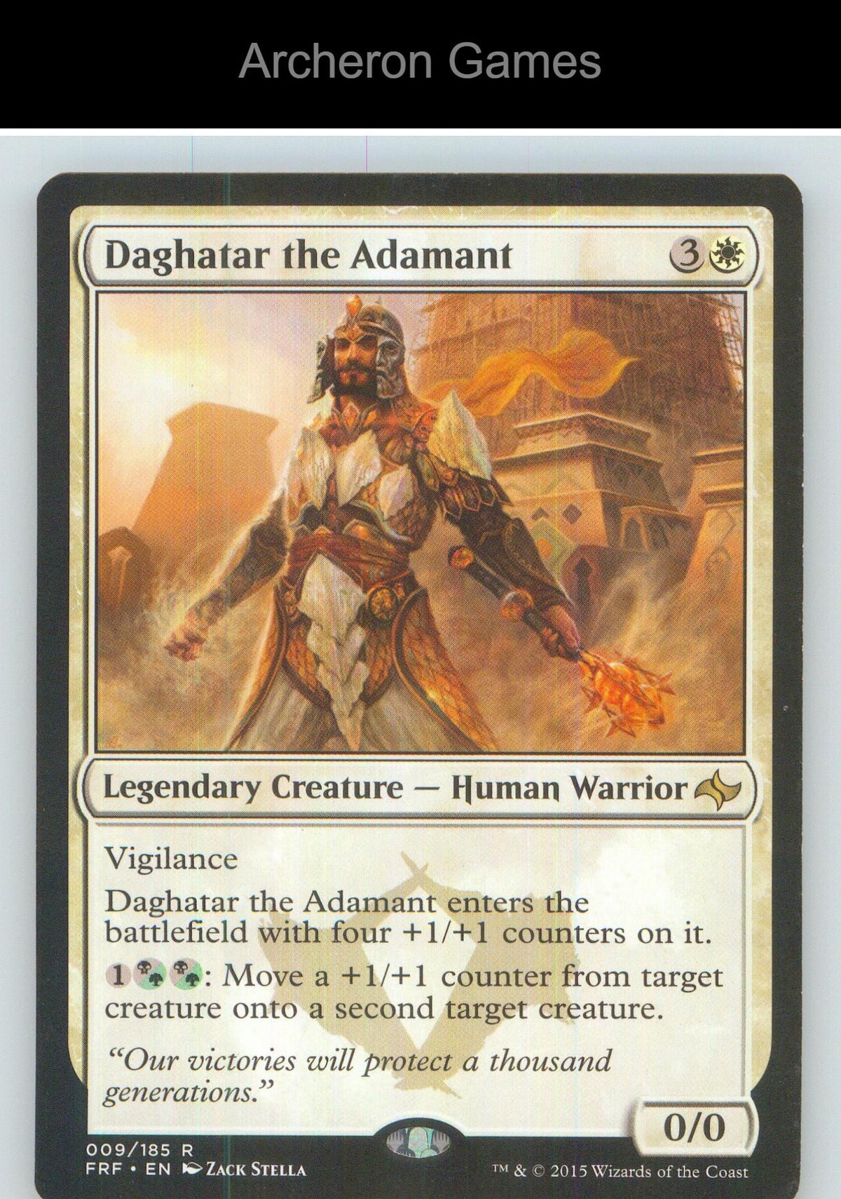 Daghatar the Adamant FRF 9 R MTG Card NM/EX+