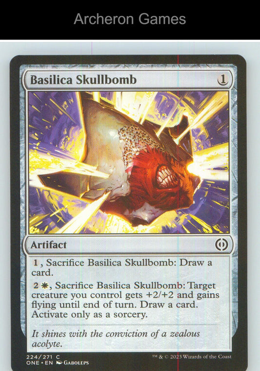 Basilica Skullbomb ONE 224 C MTG Card NM/EX+