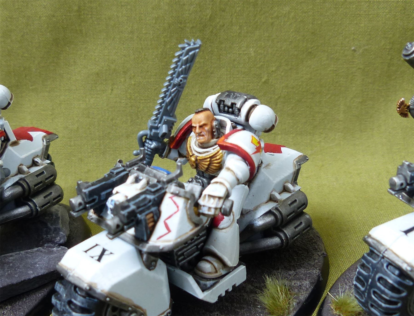 Bike Squad - Space Marines White Scars - Warhammer 40K #2G8