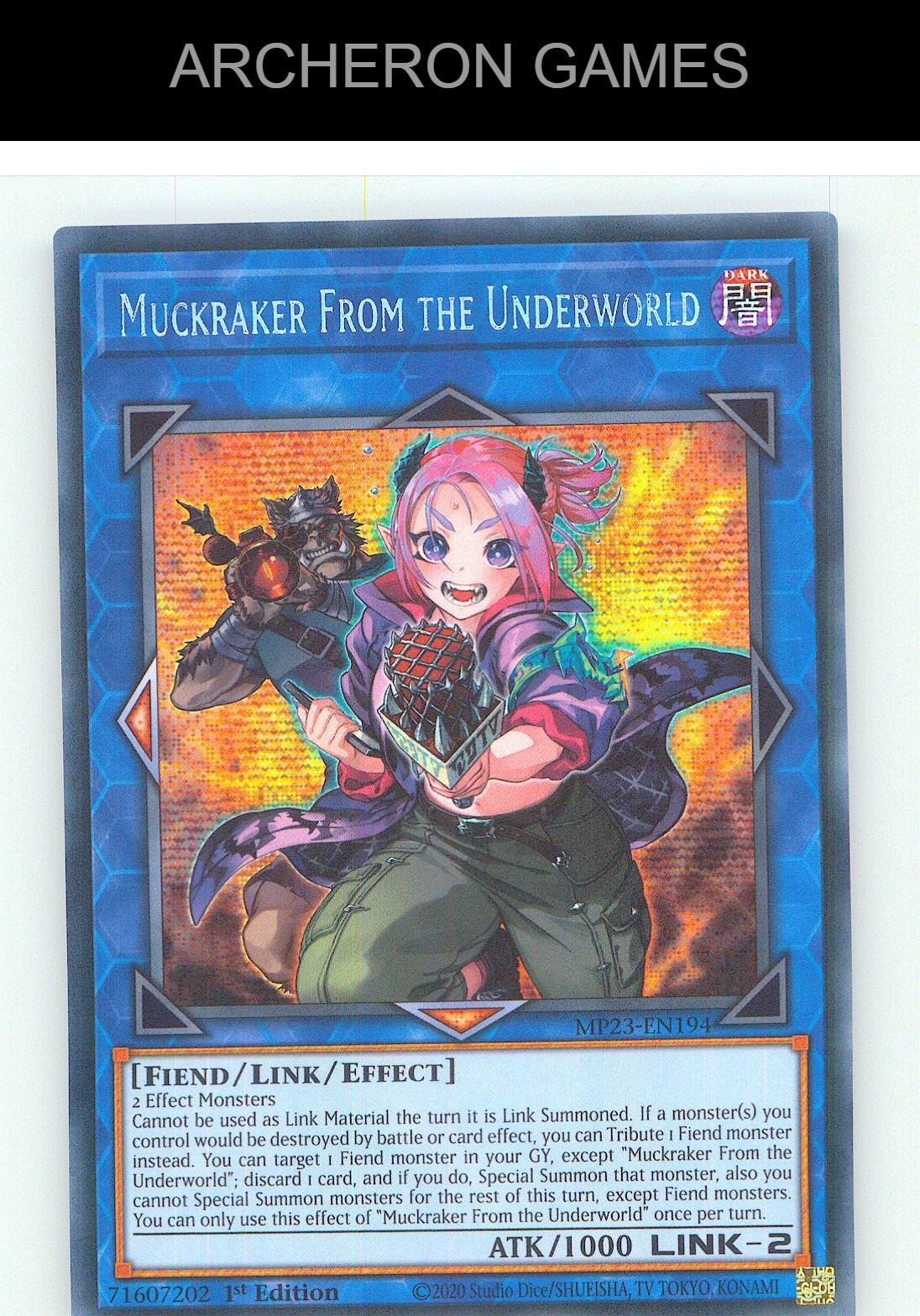 Muckraker From the Underworld Prismatic Secret Rare YUGIOH Card 1st Edition