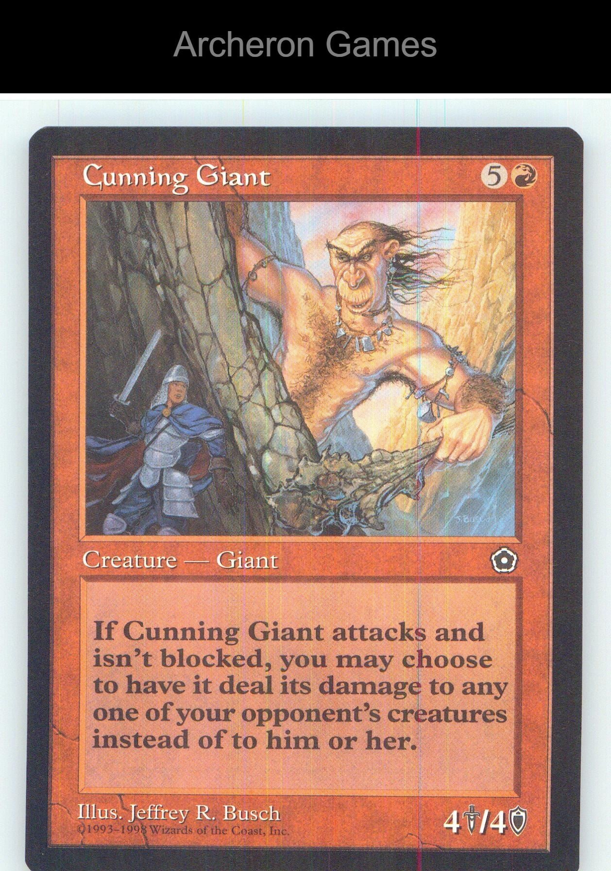 Cunning Giant P02 R MTG Card NM/EX+