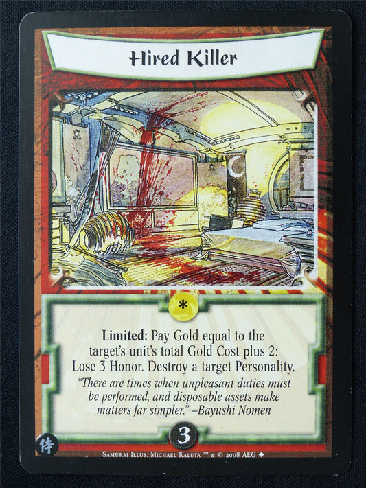 Hired Killer - Sam - Legend of the Five Rings L5R Card #ZH