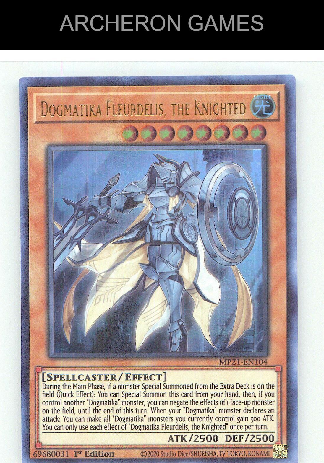 Dogmatika Fleurdelis, the Knighted Ultra Rare YUGIOH Card 1st Edition