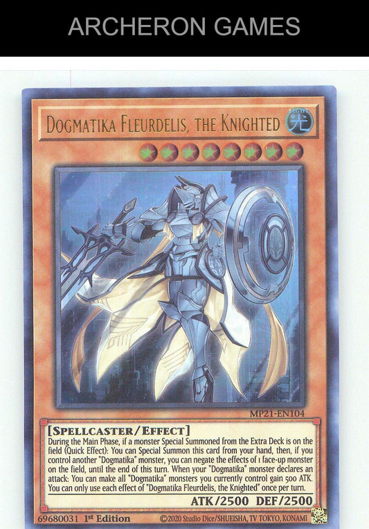 Dogmatika Fleurdelis, the Knighted Ultra Rare YUGIOH Card 1st Edition