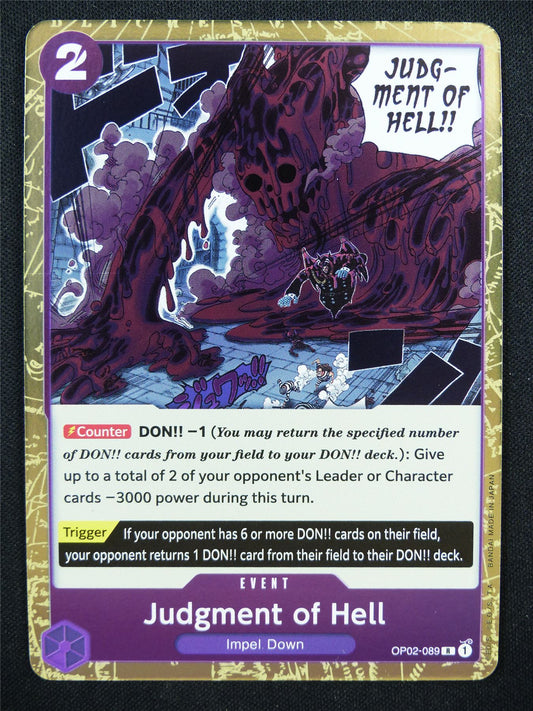 Judgment of Hell OP02-089 R - One Piece Card #4S