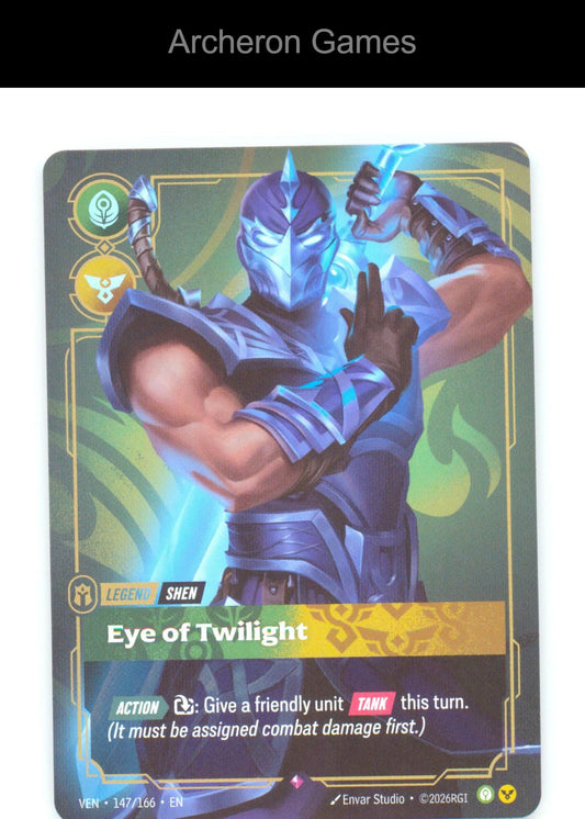 Shen - Eye of Twilight VEN 147/166 R Vendetta Riftbound Card Foil